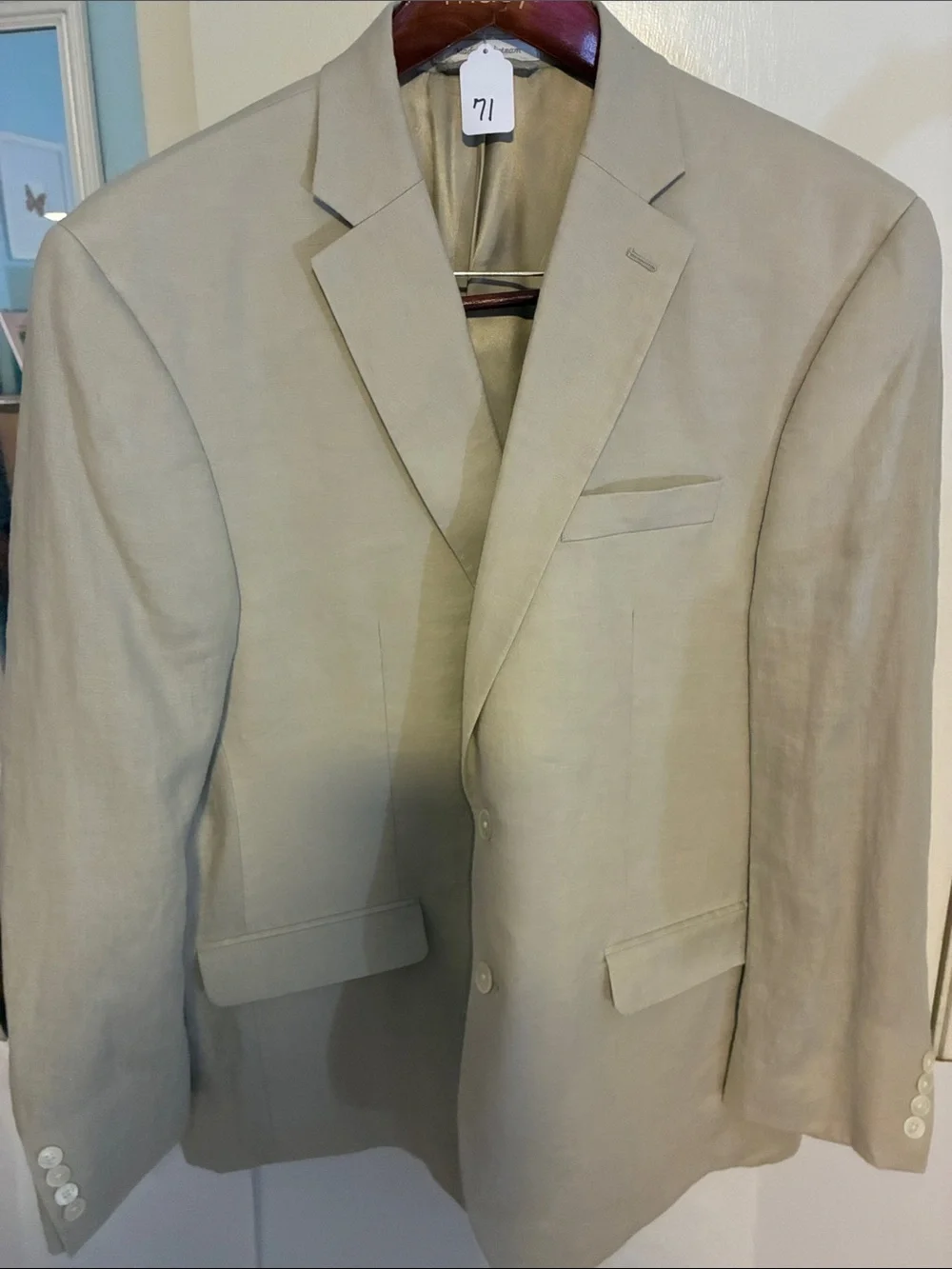 Light Beige Linen Blazer